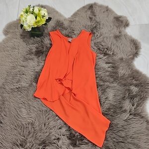 Orange Sleeveless Women's Top